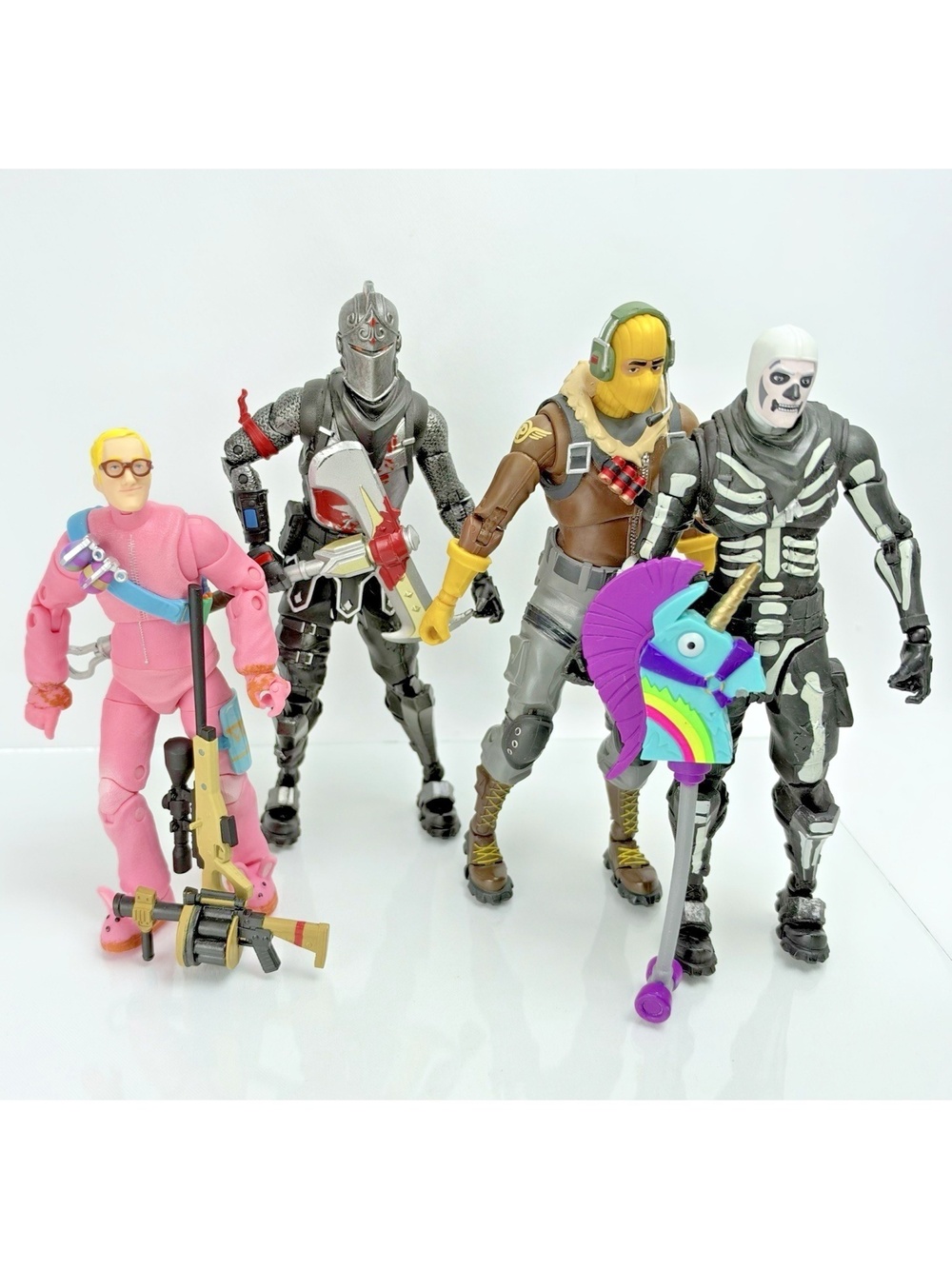 Mcfarlane Fortnite Figure Lot Raptor Skull Trooper Black Night 7"